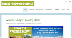 Desktop Screenshot of belgrovebouncingcastles.com