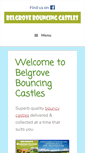Mobile Screenshot of belgrovebouncingcastles.com